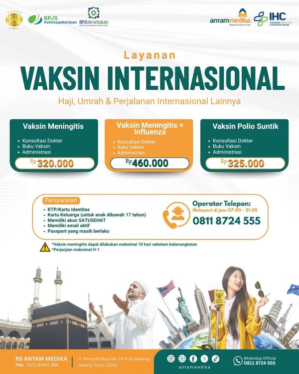 Ingat! perjalanan internasional bukan hanya soal tiket dan koper, pastikan juga vaksin Anda lengkap ya!