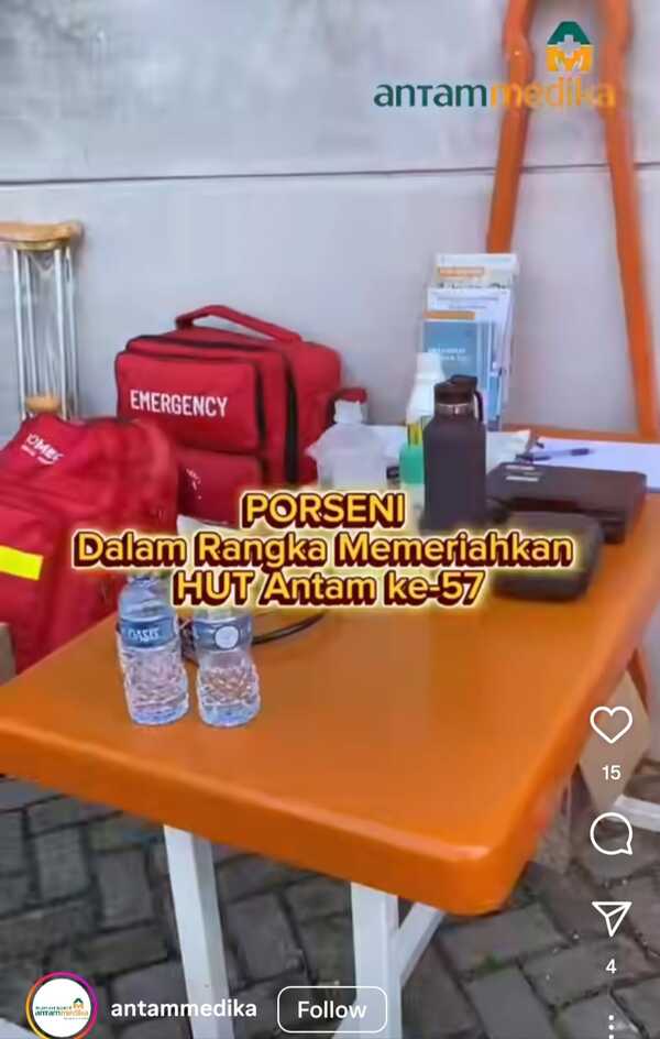 Kontribusi dalam pelaksanaan Pekan Olahraga dan Seni (PORSENI) ANTAM 2025